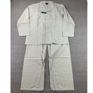 Club Room Pajama Set Men S Multi Long Sleeve Button Wrinkle Resistant Cotton‎